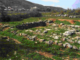 Τα ερείπια Μινωικής έπαυλης στα Νεροκούρου