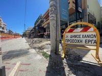 Ανακατασκευάζει τα πεζοδρόμια στην οδό Κυδωνίας ο Δήμος Χανίων: Από τη Δευτέρα 3/6 η έναρξη των εργασιών